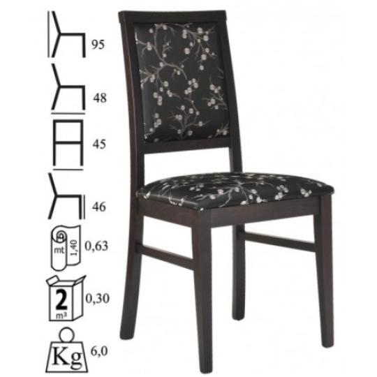 cierna drevena calunena jedalenska stolicka vintage klasicky country chaluparska stol elegantna jedalen nabytok odolna latka.jpg